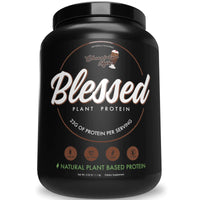 Blessed Vegan Protein Powder - Plant Based Protein Powder Meal - 23g of Pea Protein Powder Dairy Free, Gluten Free, Soy Free, No Sugar Added - 30 Servings (Chocolate Milk)